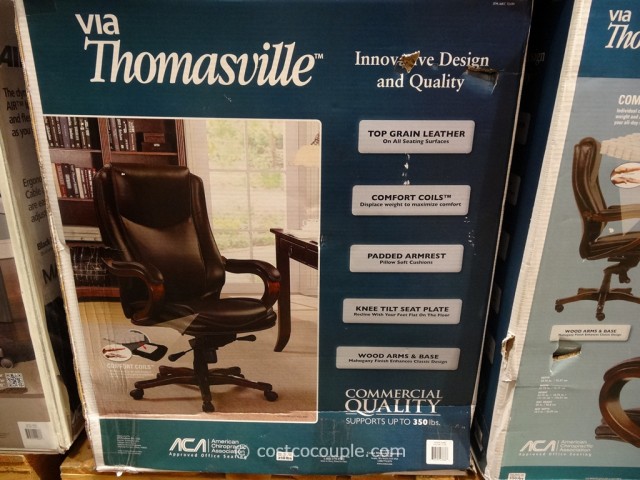 True Innovations Executive Brown Leather Chair Costco 7
