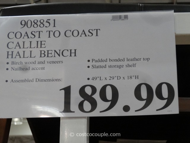 Coast To Coast Callie Hall Bench Costco 1