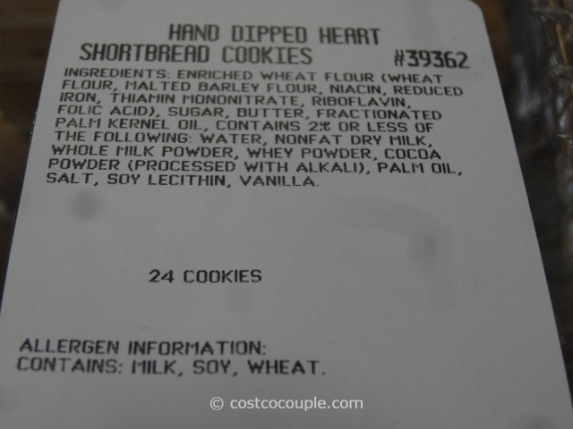Hand Dipped Heart Shortbread Cookies Costco 1
