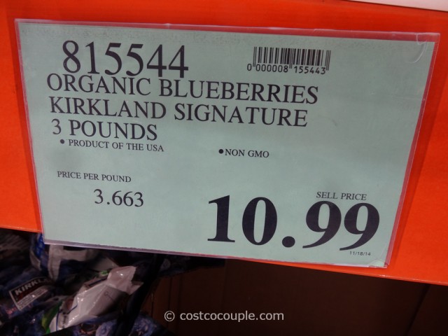Kirkland Signature Organic Blueberries Costco 1
