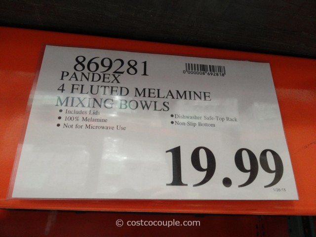 Pandex Fluted Melamine Mixing Bowls Costco 1