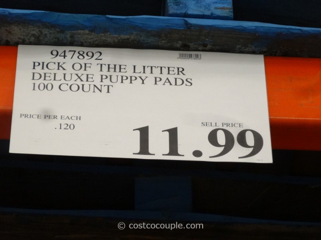 Pick of the Litter Deluxe Puppy Pads Costco 1