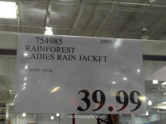 Rainforest Ladies Rain Jacket Costco 1