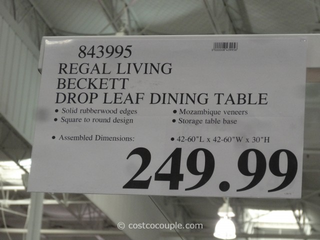 Regal Living Beckett Drop Leaf Dining Table Costco 1