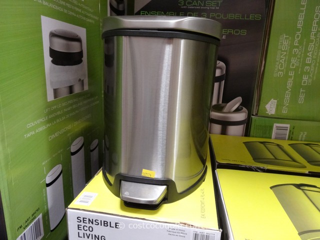 Sensible Eco Living Stainless Steel Trash Cans Costco 5