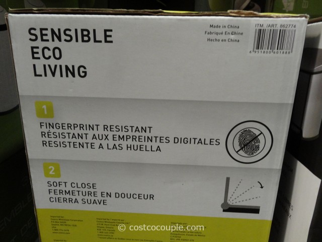 Sensible Eco Living Stainless Steel Trash Cans Costco 6
