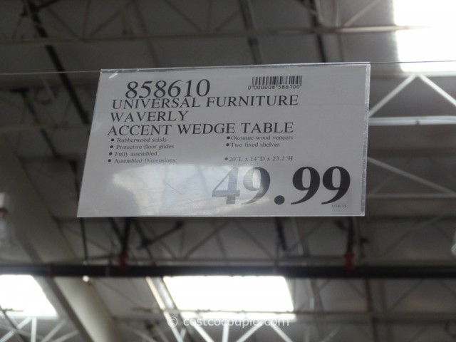 Universal Furniture Waverly Accent Wedge Table Costco 1