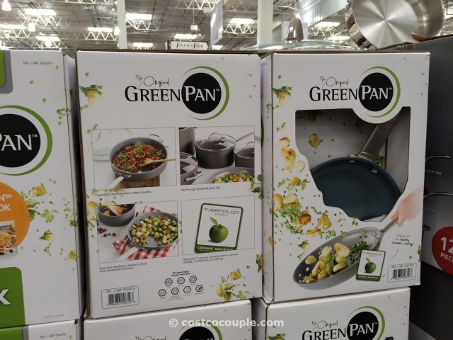 GreenPan 10-piece Ceramic Non-Stick Cookware Set Costco 3