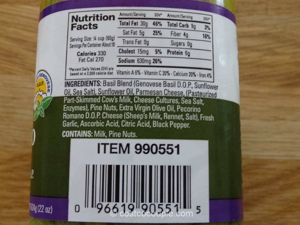 Kirkland Signature Italian Basil Pesto