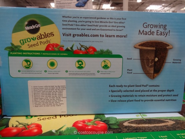 Miracle Gro Gro-Ables Seed Pods Costco 4