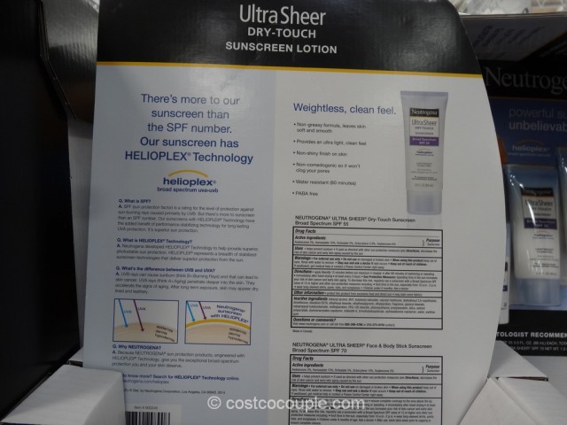 Neutrogena Ultra Sheer Touch Sunscreen Set Costco 3