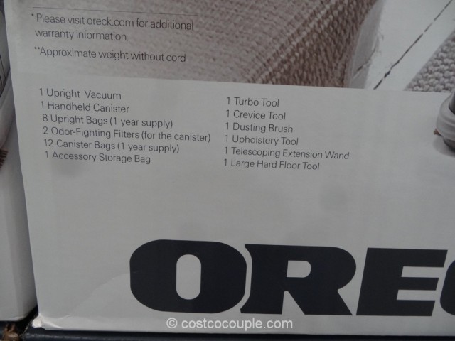 Oreck XL Lightweight Pro Plus Costco 5