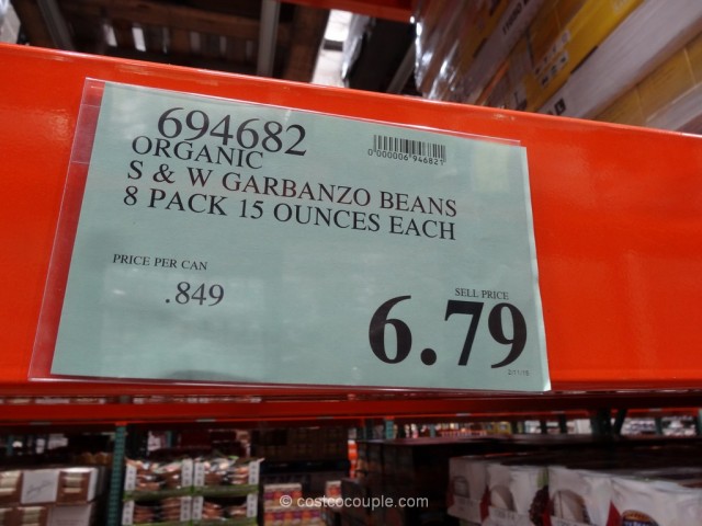 S & W Organic Garbanzo Beans Costco 1