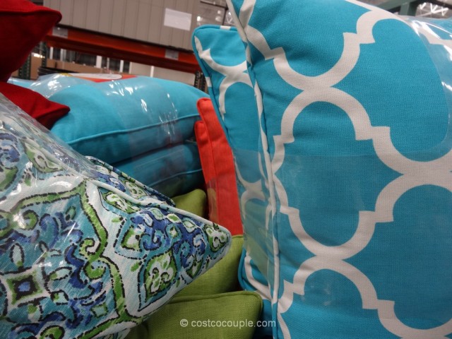 Solarium Indoor Outdoor 2-Pack Decorative Pillow Set Costco 3