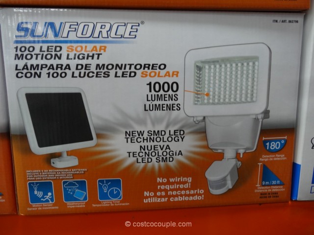 Sunforce LED Solar Motion Security Light Costco 2