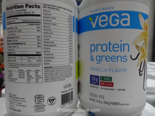 Vega Vanilla Protein And Greens Costco 2