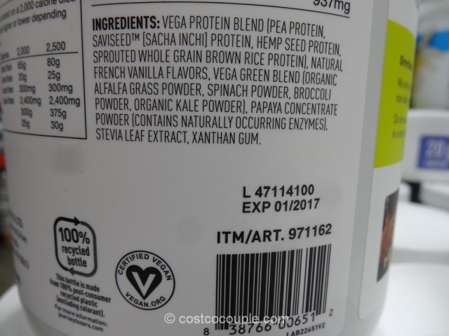 Vega Vanilla Protein And Greens Costco 4