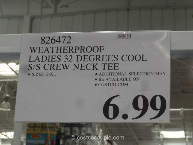 Weatherproof 32 Degrees Cool Short Sleeve Tee Costco 1