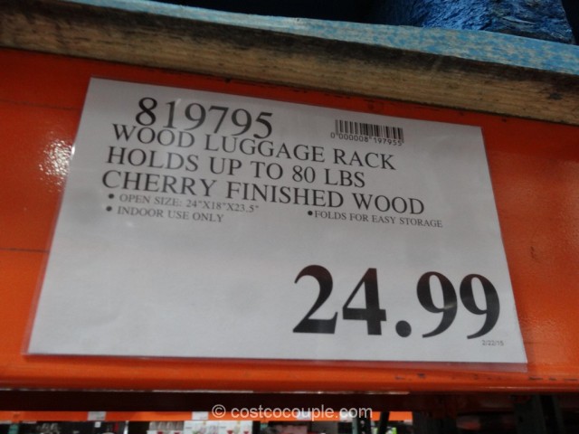 Wood Luggage Rack Costco 1