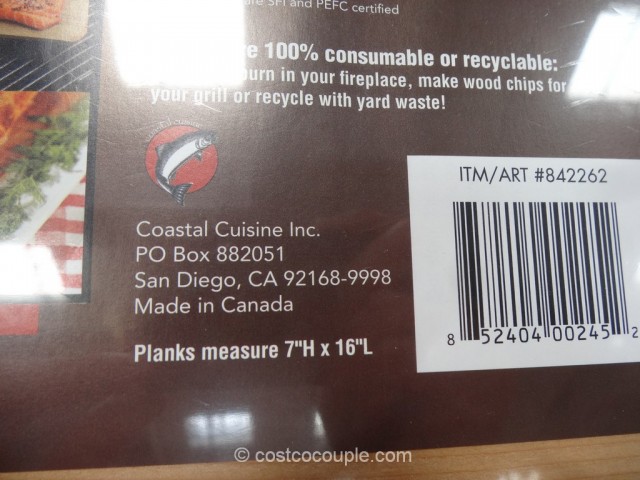 Coastal Cuisine Cedar Grilling Planks Costco 4