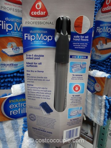 O Cedar Microfiber Damp Dry Flip Mop Costco 3