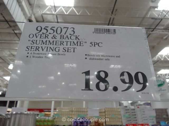 Over and Back Summertime Serving Set Costco 1
