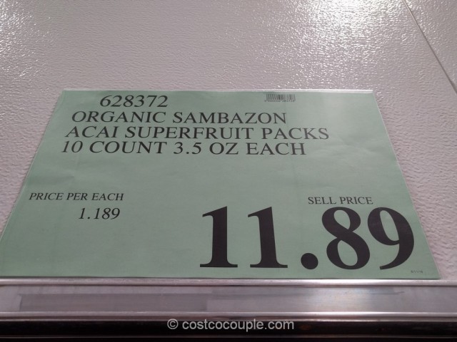 Sambazon Organic Acai Superfruit Pack Costco 2