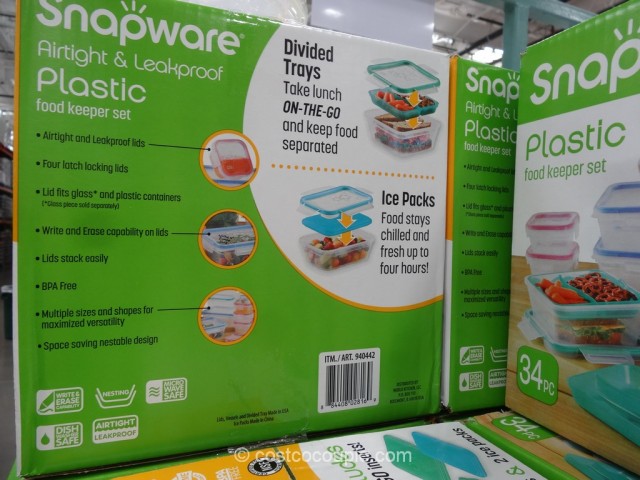 Snapware 34-Piece Plastic Food Keeper Set Costco 2