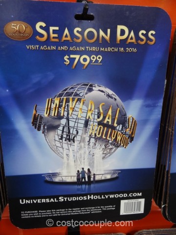 Universal Studios Hollywood 50th Anniversary Pass Costco 2