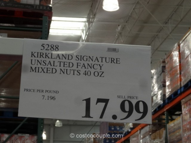 Kirkland Signature Unsalted Mixed Nuts Costco