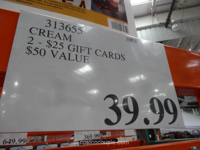 Gift Card Cream Costco 4