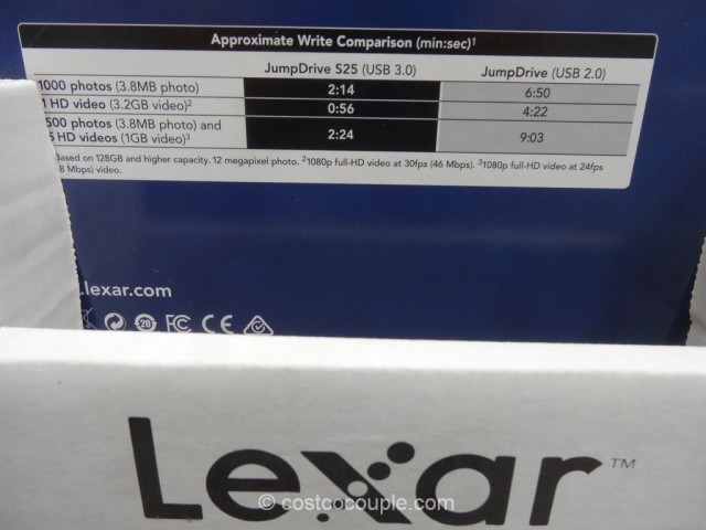 Lexar 128GB JumpDrive Costco 4