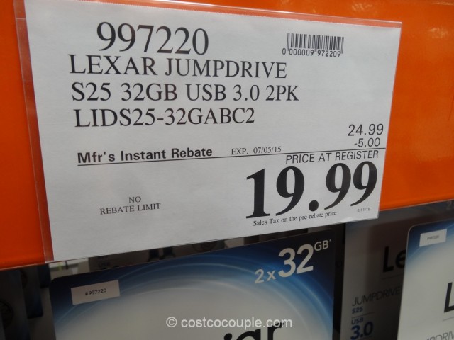 Lexar 32GB JumpDrive Costco 2