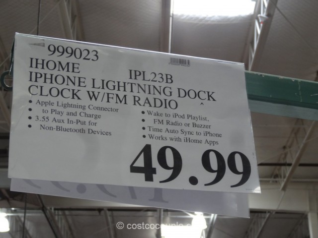 iHome Lightning Dock iPL23 Costco 1