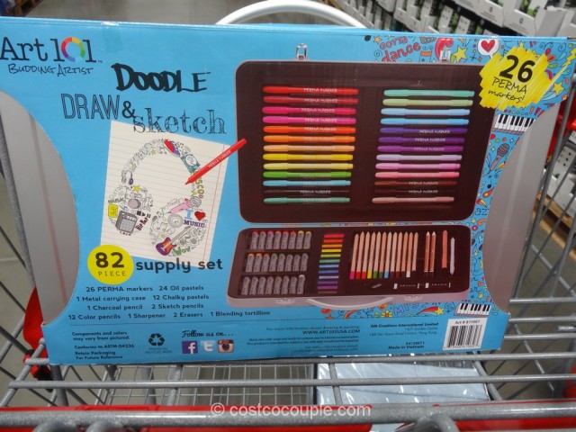 Art 101 Doodle Draw and Sketch Supply Set Costco 3