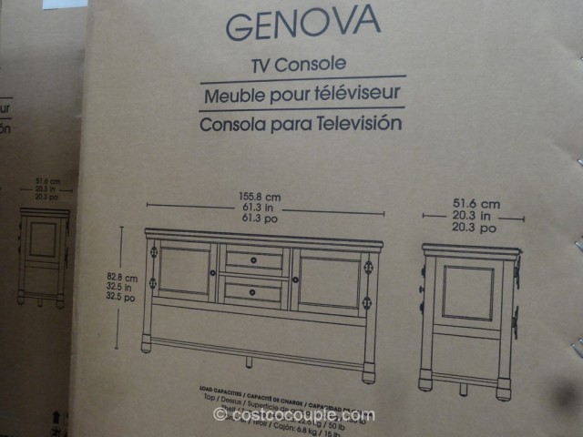 Bayside Furnishings Genova TV Console Costco 6