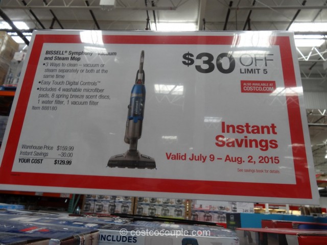 Bissell Symphony Vacuum And Steam Mop Costco 1