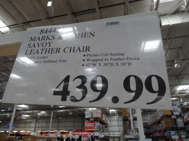 Marks and Cohen Savoy Leather Chair Costco 1