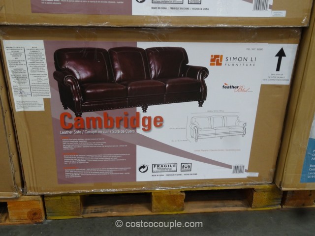 Simon Li Cambridge Leather Sofa Costco 3