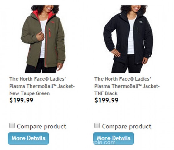 The North Face Ladies Plasma Thermoball Jacket Costco