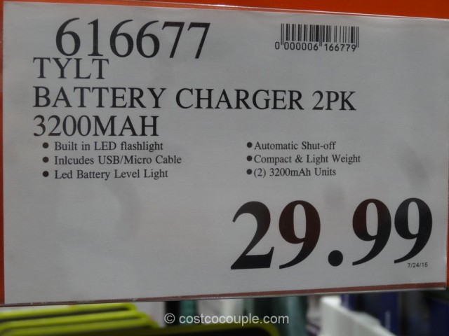 Tylt Portable Battery Charger Costco 1