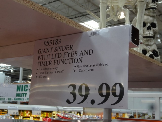 Giant Spider With LED Eyes Costco 1