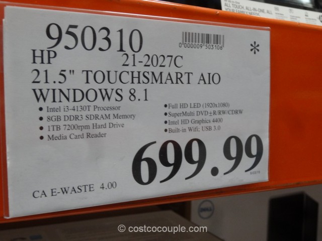 HP 21-Inch All-In-One PC Costco 1