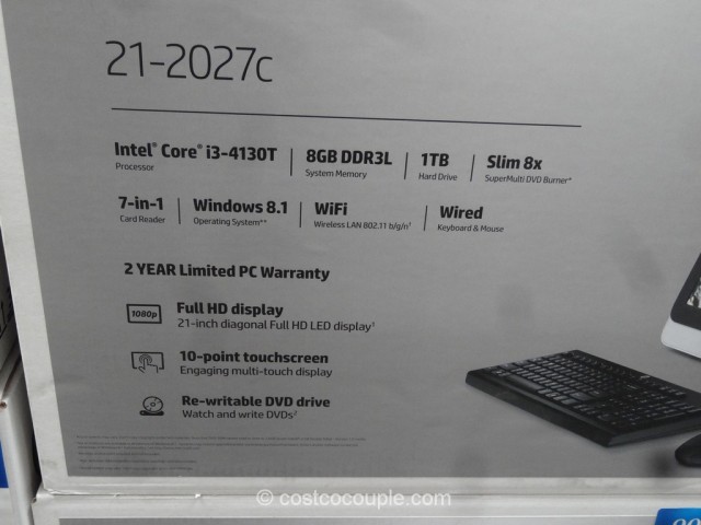 HP 21-Inch All-In-One PC Costco 5