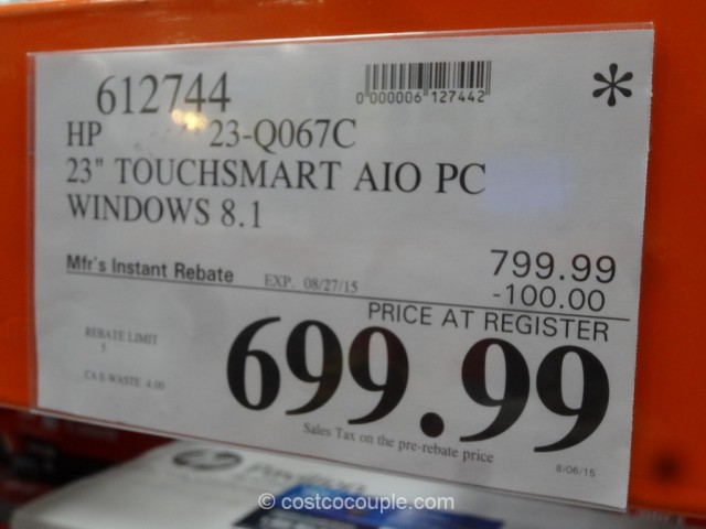 HP 23-Inch All-In-One PC Costco 1