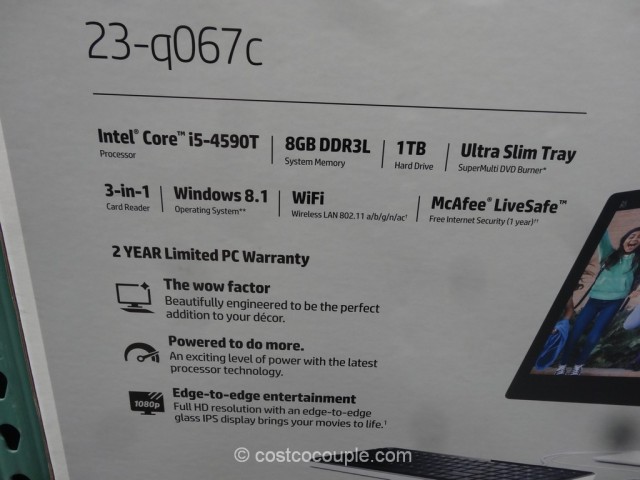 HP 23-Inch All-In-One PC Costco 4