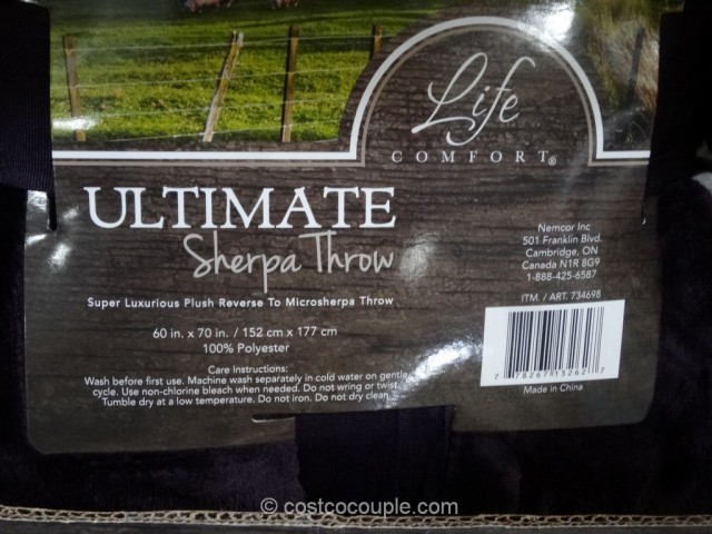 Life Comfort Ultimate Sherpa Throw Costco 5