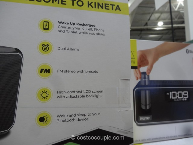 iHome Kineta Bluetooth Alarm Clock Costco 2