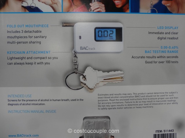 Bactrack Keychain Alcohol Detector Costco 5