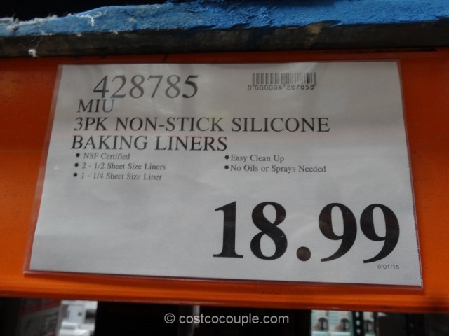 MIU Silicone Baking Liner Set Costco 1
